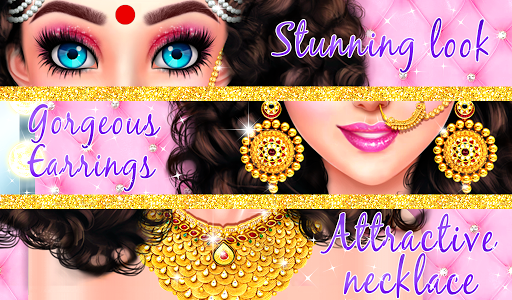 اسکرین شات بازی Indian Wedding Designer Sarees Beauty Salon Makeup 7