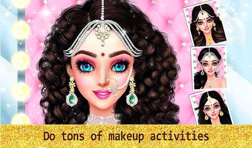 اسکرین شات بازی Indian Wedding Designer Sarees Beauty Salon Makeup 8