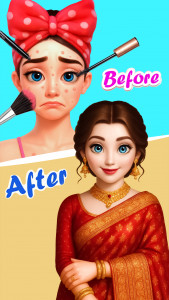 اسکرین شات 2 بازی Indian Bridal Saree Salon Game