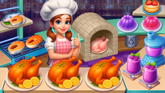 اسکرین شات 1 بازی Cooking Express Cooking Games