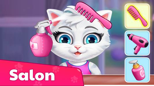 اسکرین شات بازی Kitty Cat Daycare Salon Games 3