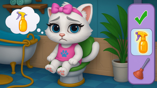 اسکرین شات 4 بازی Kitty Cat Daycare Salon Games