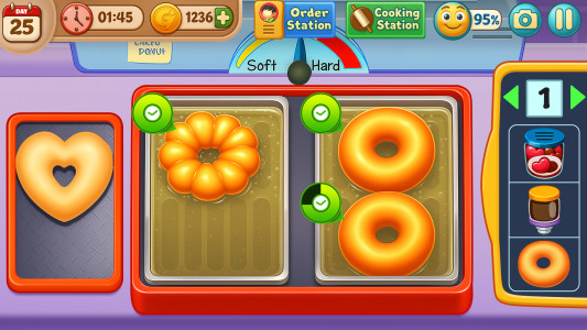 اسکرین شات 2 برنامه My Donut Truck - Cooking Games