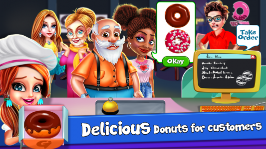 اسکرین شات برنامه My Donut Truck - Cooking Games 6