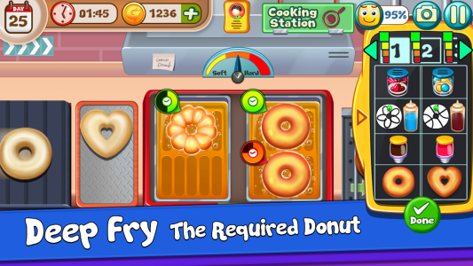 اسکرین شات برنامه My Donut Truck - Cooking Games 1