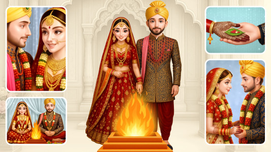 اسکرین شات 6 برنامه Indian Wedding Game Ritual1