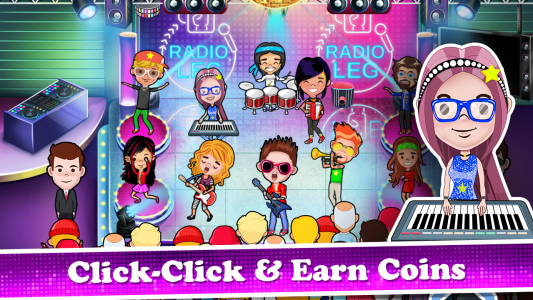 اسکرین شات 3 بازی Pop Star Band Clicker Games