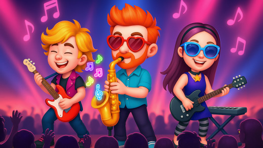 اسکرین شات 4 بازی Pop Star Band Clicker Games
