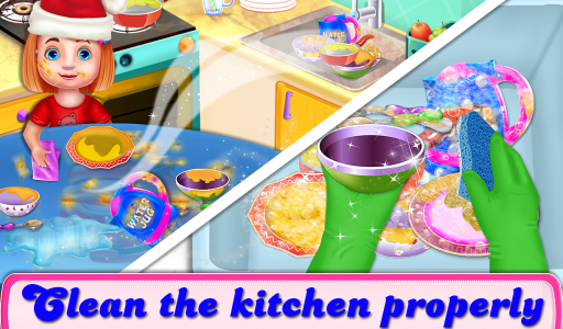 اسکرین شات 2 بازی Christmas House Cleaning Game