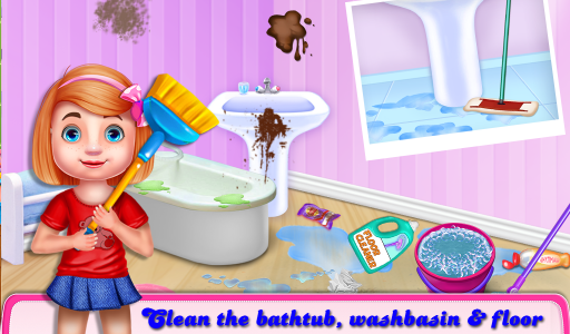 اسکرین شات بازی Christmas House Cleaning Game 2