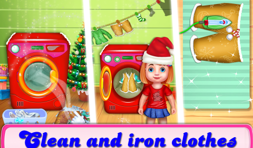 اسکرین شات بازی Christmas House Cleaning Game 4