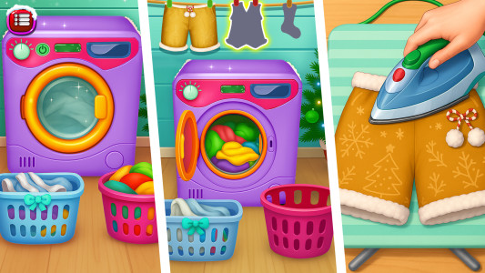 اسکرین شات 3 بازی Christmas House Cleaning Game