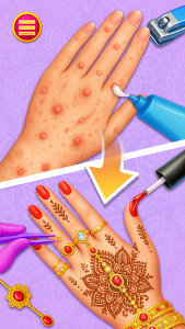 اسکرین شات 6 بازی Indian Princess Mehndi Designs