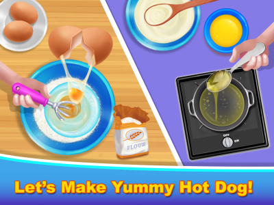 اسکرین شات 2 بازی HotDog Making Game