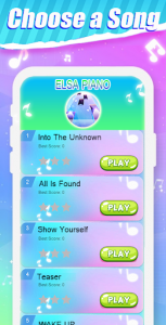 اسکرین شات بازی Piano Tiles Elsa Game - Let It Go 1