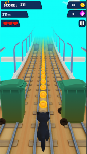 اسکرین شات 1 برنامه Cat Run 3D