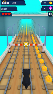 اسکرین شات 2 برنامه Cat Run 3D
