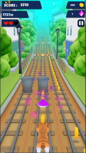 اسکرین شات 6 برنامه Cat Run 3D