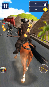 اسکرین شات برنامه Cowboy Horse Run 4