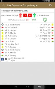 اسکرین شات برنامه Live Scores for Europa League 2020/2021 8