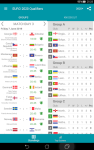 اسکرین شات برنامه Results for EuroCup Football 2020 8