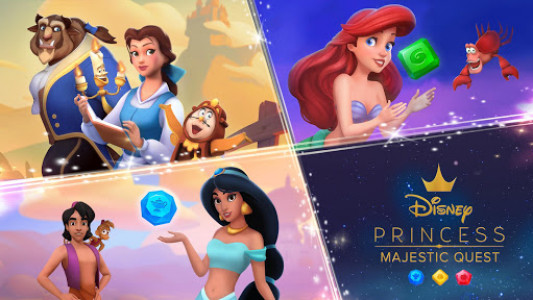 اسکرین شات بازی Disney Princess Majestic Quest: Match 3 & Decorate 1
