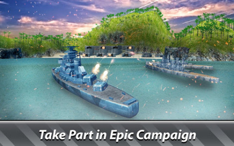اسکرین شات بازی Naval Wars 3D: Warships Battle - join the navy! 1