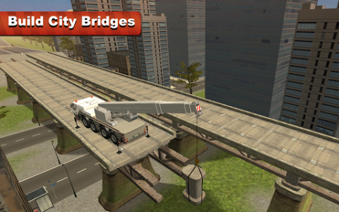 اسکرین شات بازی Bridge Construction Crane Sim 4