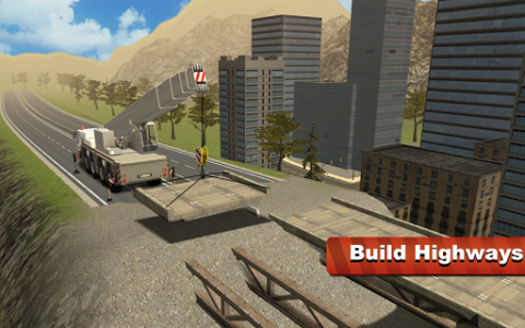 اسکرین شات بازی Bridge Construction Crane Sim 7