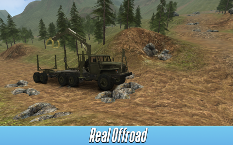 اسکرین شات بازی Logging Truck Simulator 3D 2