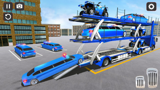 اسکرین شات بازی USA Police Car Transporter Games: Airplane Games 2