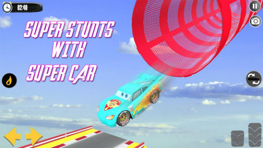اسکرین شات بازی Splashy Superhero Vertigo racing : lightning car 3