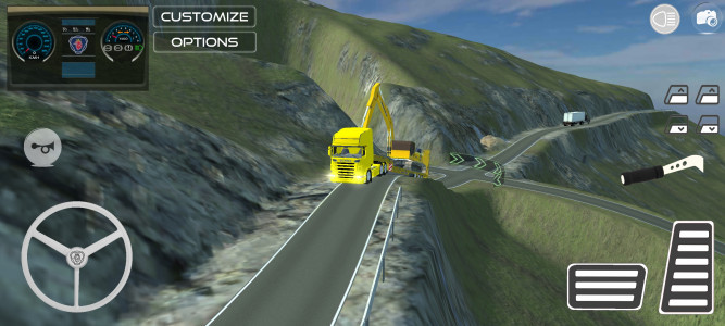 اسکرین شات 2 بازی Dangerous Roads Trucker