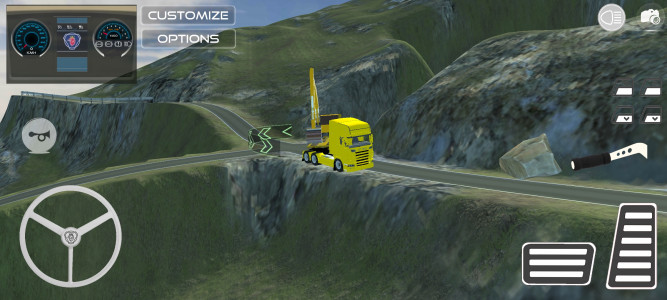 اسکرین شات 1 بازی Dangerous Roads Trucker
