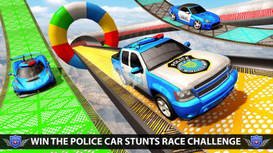 اسکرین شات برنامه Police Car Prado Stunt Games 3