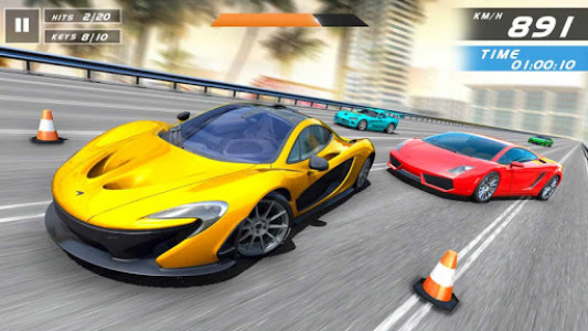 اسکرین شات برنامه Real Crazy Car Racing Game: Extreme Race Car Games 3