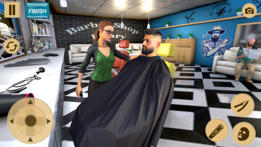 اسکرین شات بازی Barber Shop 3d Hair Cut Games 1