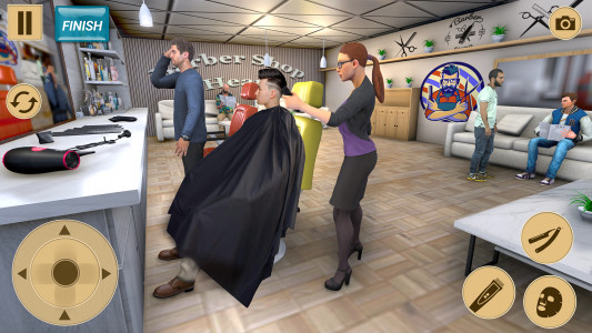 اسکرین شات بازی Barber Shop 3d Hair Cut Games 3