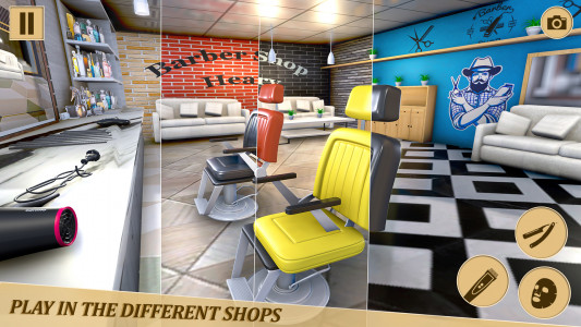 اسکرین شات بازی Barber Shop 3d Hair Cut Games 6