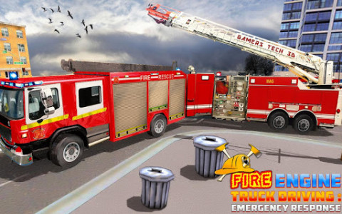 اسکرین شات برنامه Fire Engine Truck Driving : Emergency Response 6