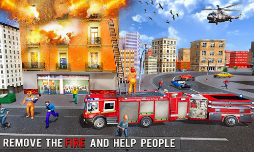اسکرین شات برنامه Fire Engine Truck Driving : Emergency Response 2