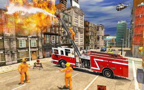 اسکرین شات برنامه Fire Engine Truck Driving : Emergency Response 7
