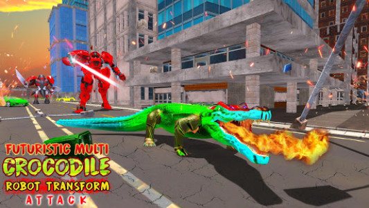 اسکرین شات بازی Futuristic Multi Crocodile Robot Transform Attack 6