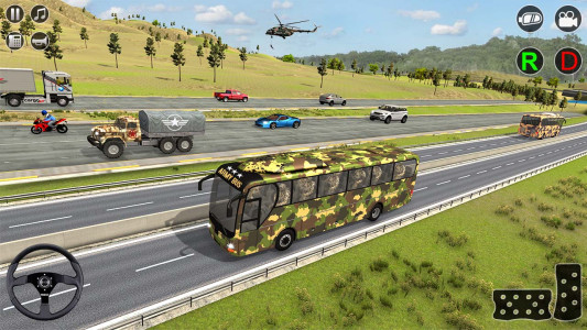 اسکرین شات 2 بازی Offroad Army Bus Offline Games