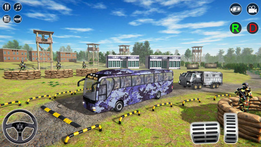 اسکرین شات 7 بازی Offroad Army Bus Offline Games