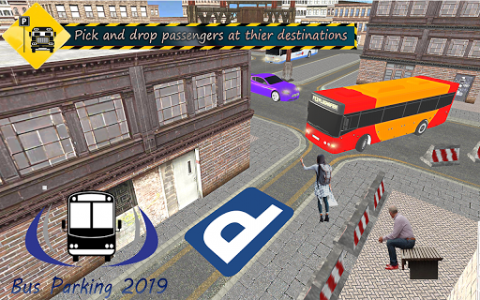 اسکرین شات بازی Heavy Bus Parking Simulator: Free Game 1