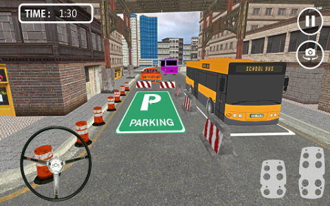 اسکرین شات بازی Heavy Bus Parking Simulator: Free Game 3