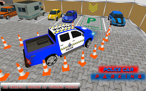 اسکرین شات بازی US Police Car Parking: Free Parking Games 3