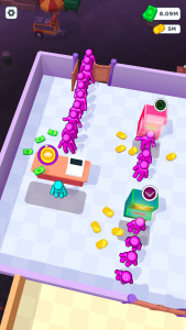 اسکرین شات 1 بازی Bouncing Rainbow: Calm Clicker