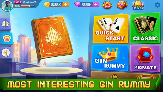 اسکرین شات بازی Gin Rummy 4